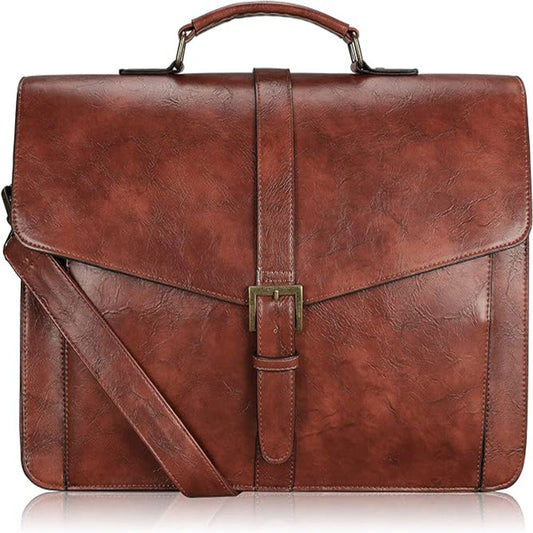 Luxury Brown Leather Executive Bag