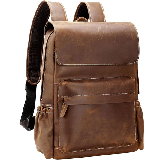 Light Brown Luxury Leather Backpack